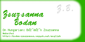 zsuzsanna bodan business card